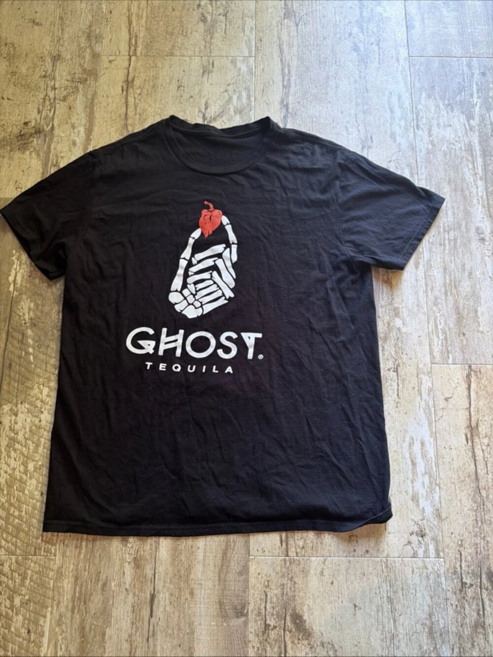 GHOST TEQUILA Promo Black T-Shirt Adult Large